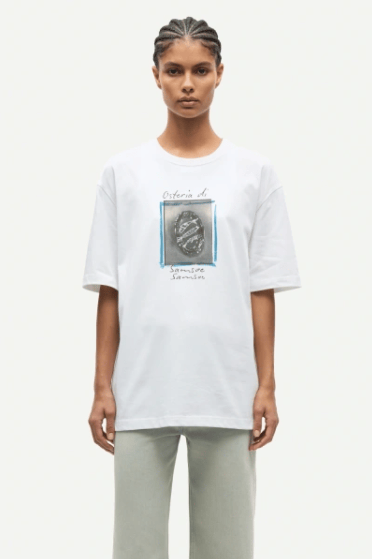 Samsøe Samsøe Sagergei T-Shirt White Osteria