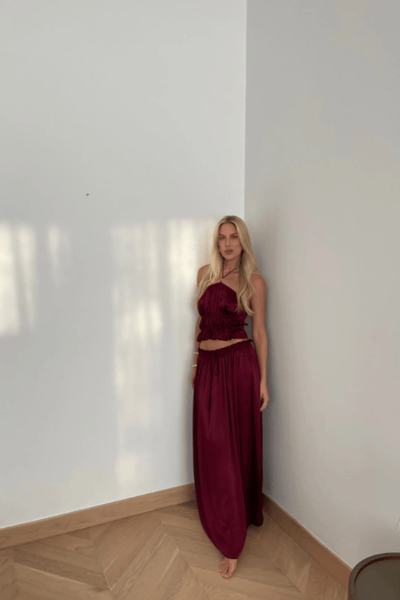 Janthee Cindy Skirt Raspberry