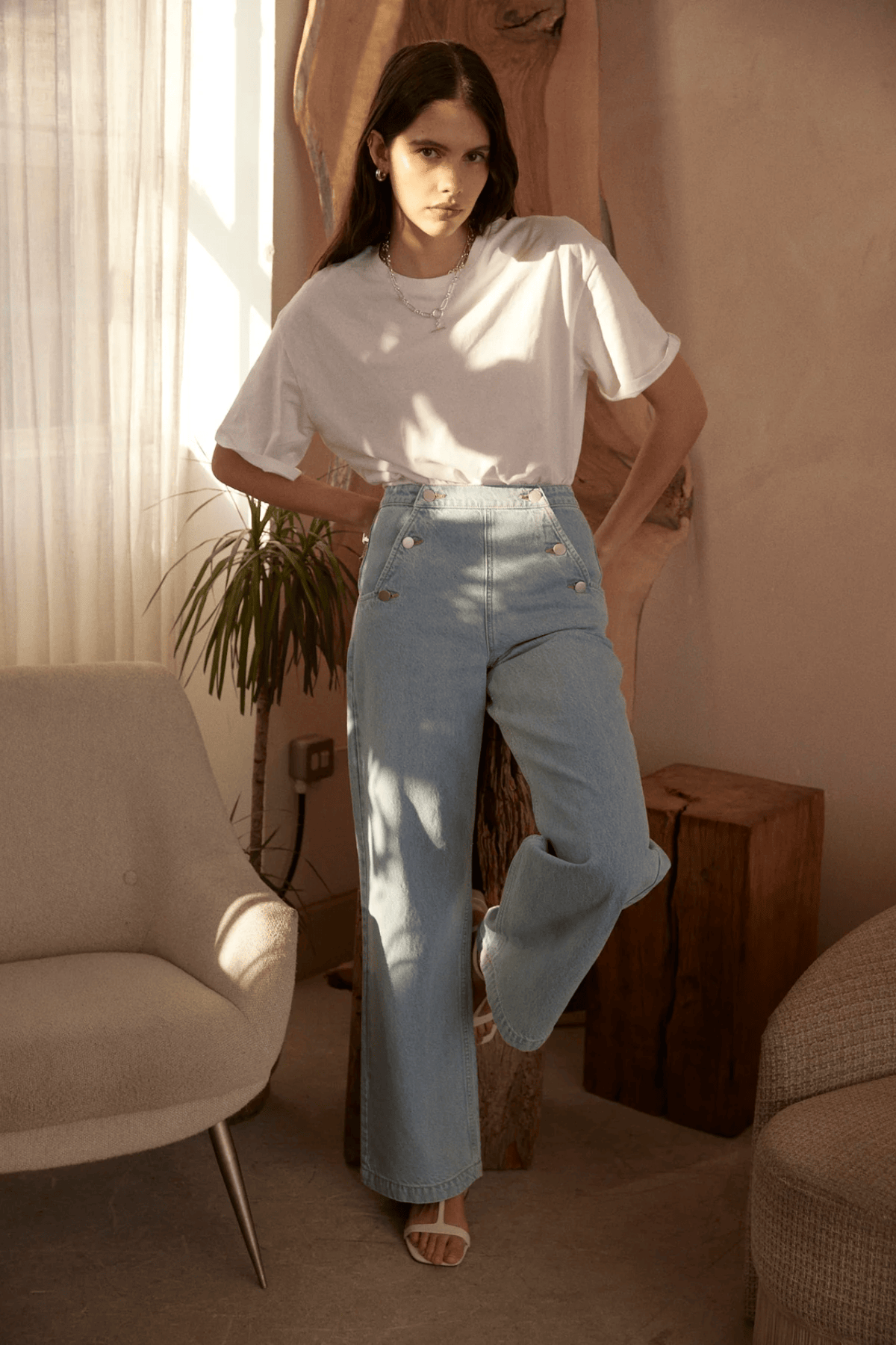 Seventy + Mochi Margot Jean In Sunbleached