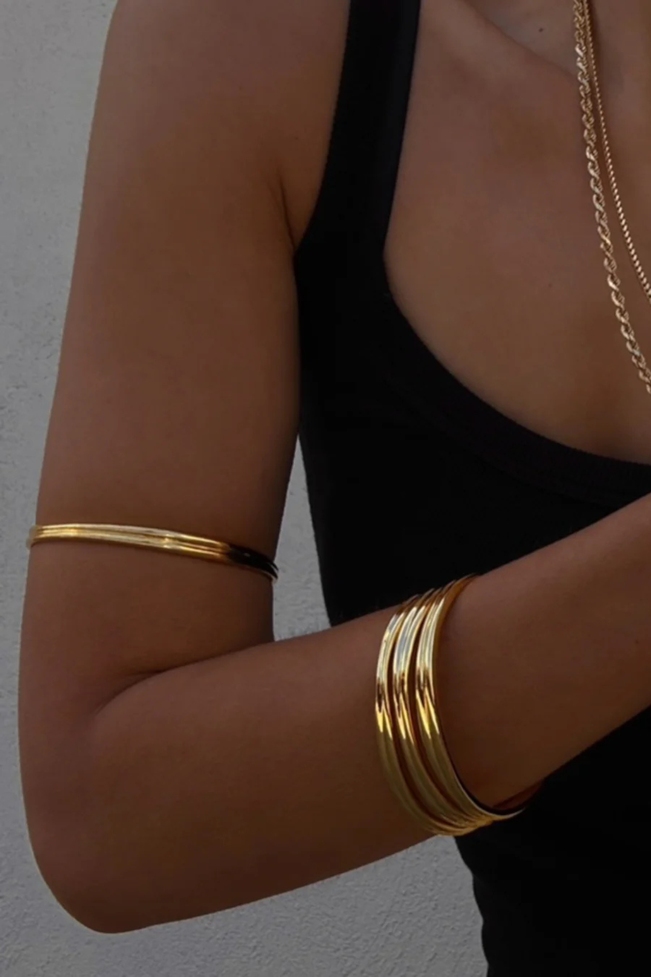 Mallorca Gold Upper Arm Bangle