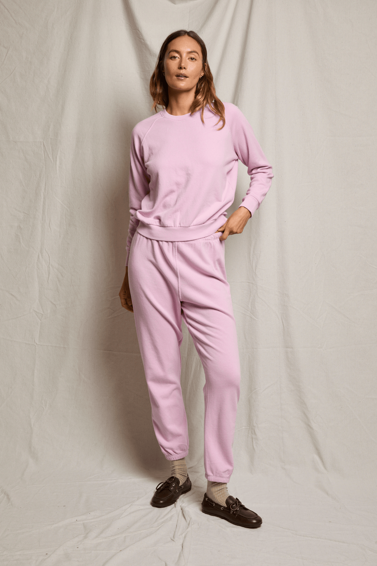 Perfectwhitetee Johnny French Terry Sweatpant Sugar Pink
