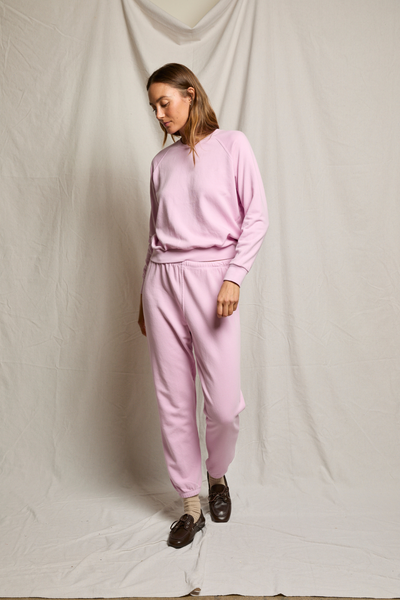Perfectwhitetee Johnny French Terry Sweatpant Sugar Pink
