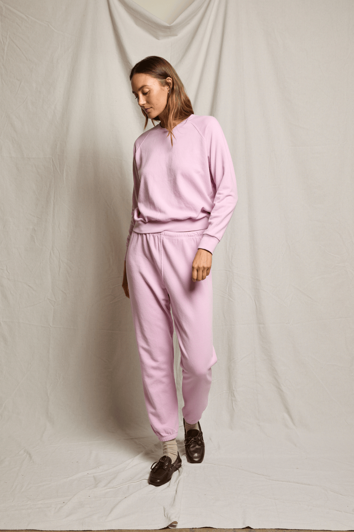 Perfectwhitetee Johnny French Terry Sweatpant Sugar Pink