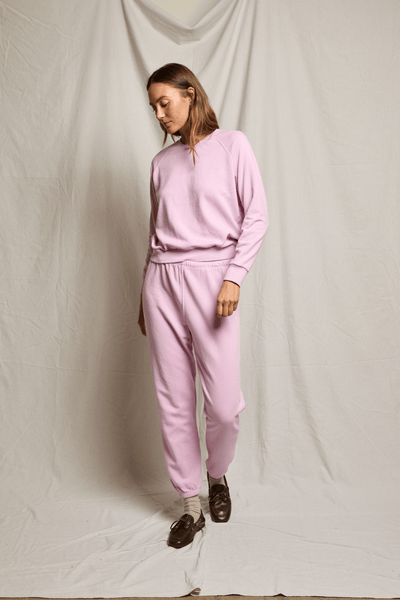 Perfectwhitetee Johnny French Terry Sweatpant Sugar Pink