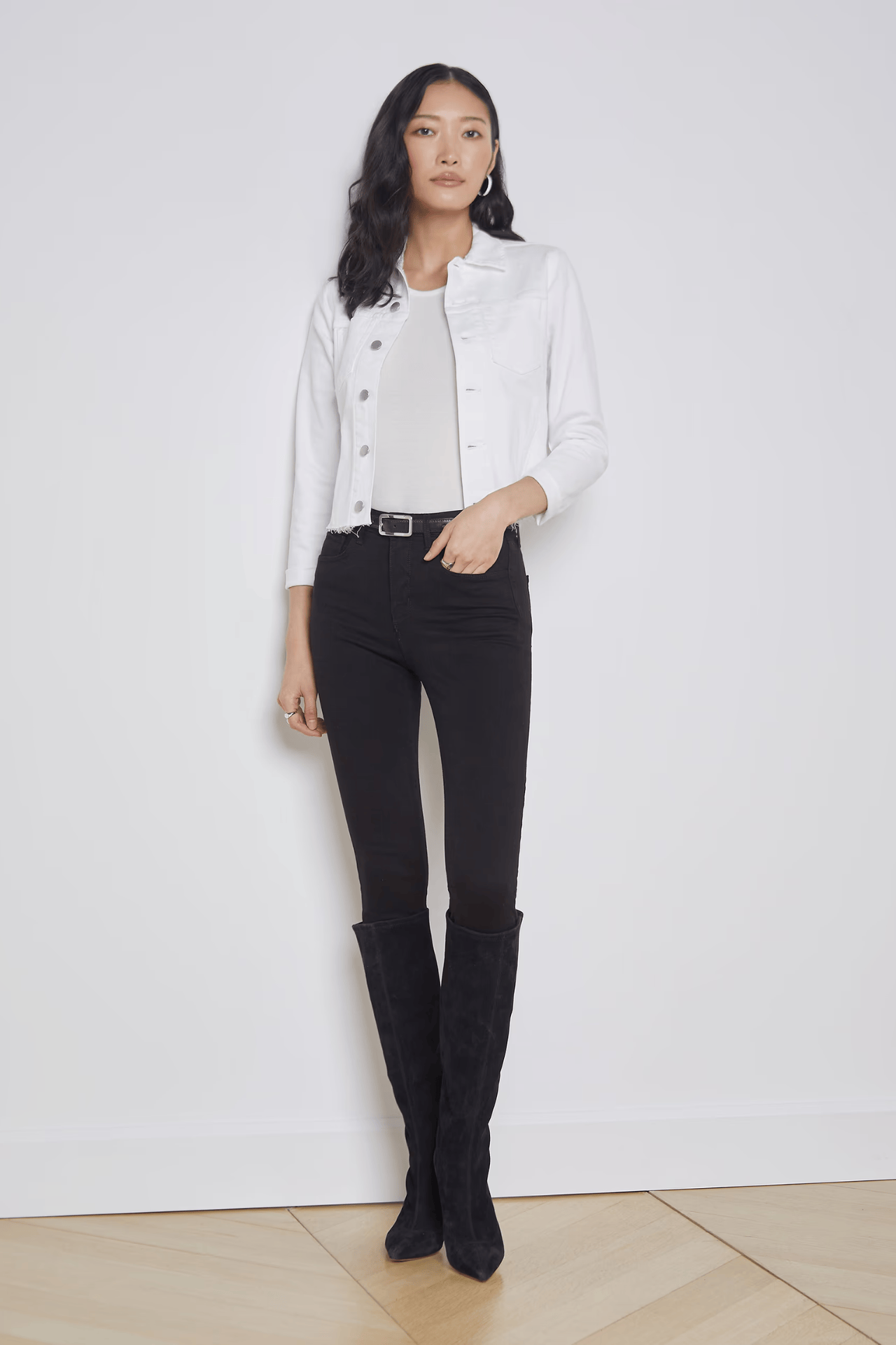 Janelle Jean Jacket Blanc