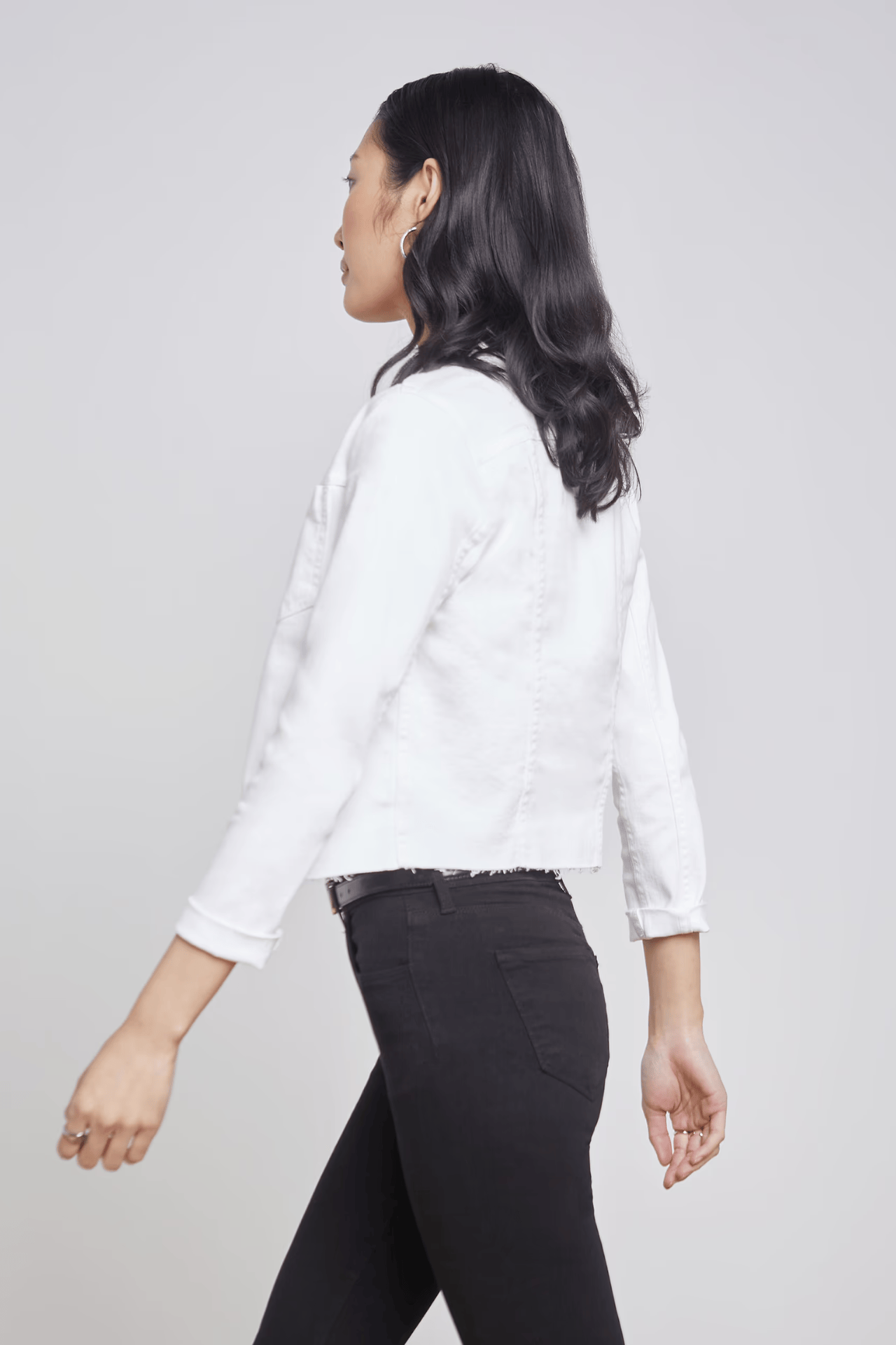 Janelle Jean Jacket Blanc