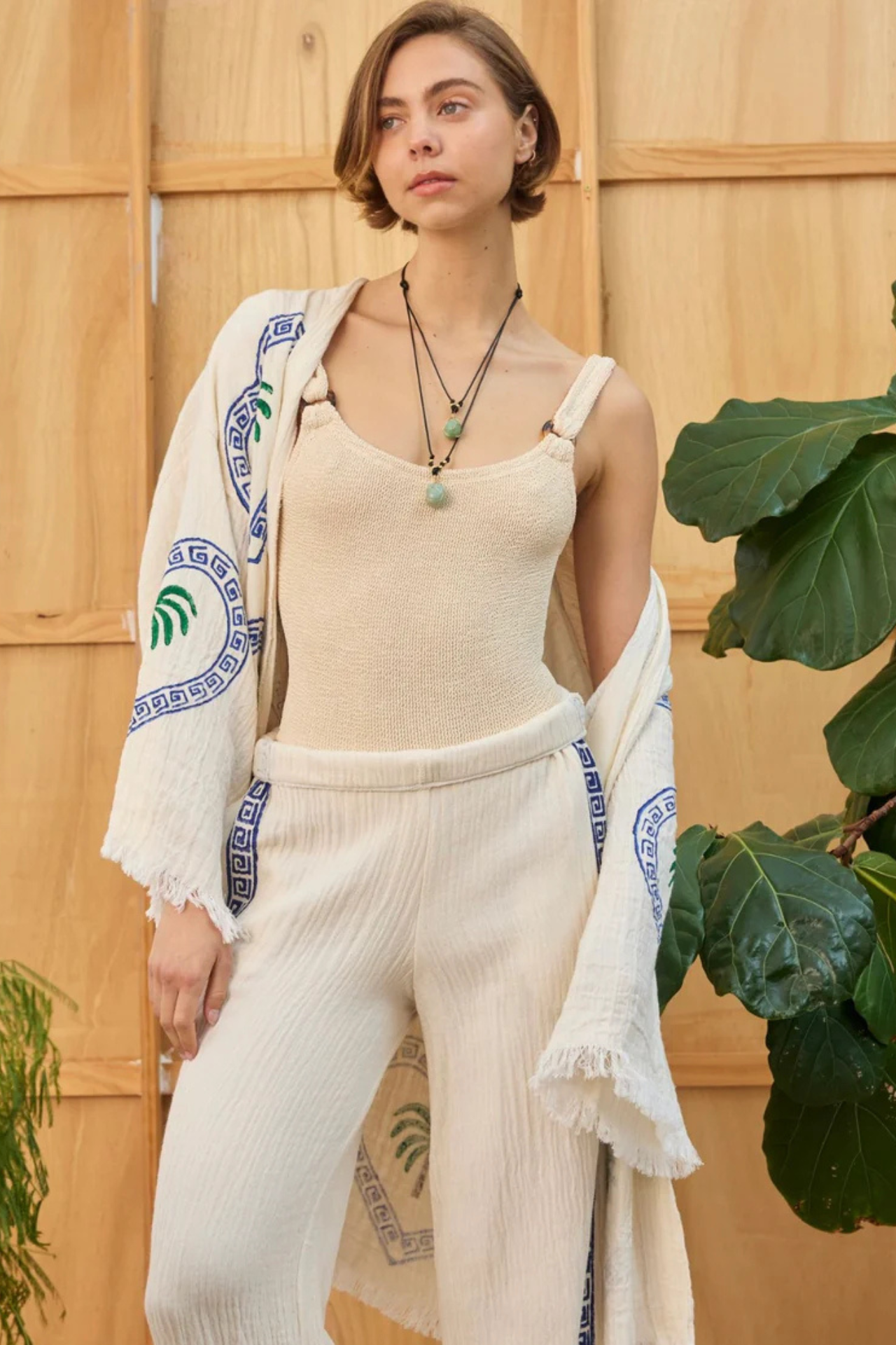 Natural Surf Pant Navy Print