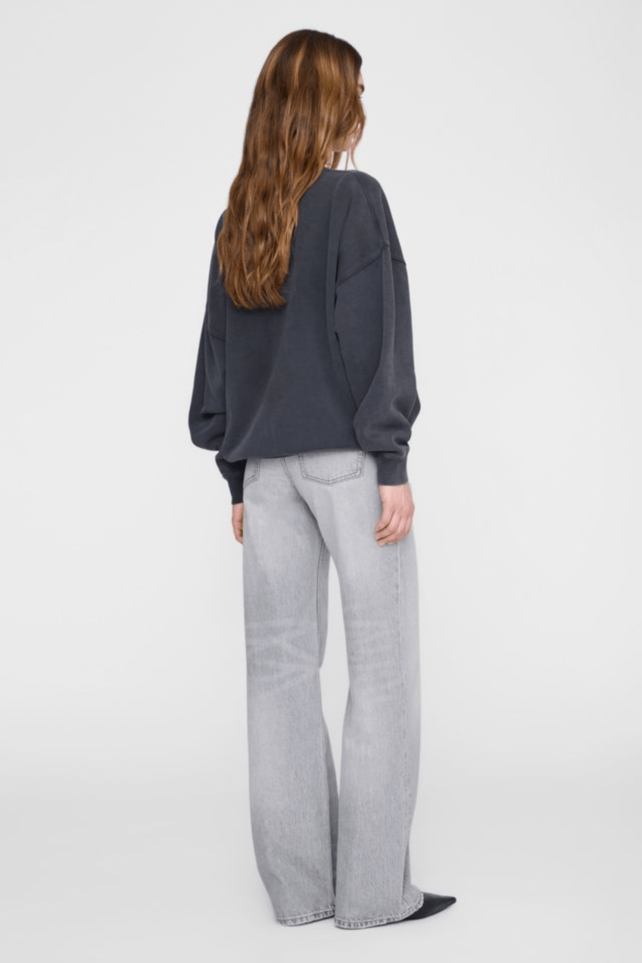 Anine Bing Miles Sweatshirt Classic Washed Black
