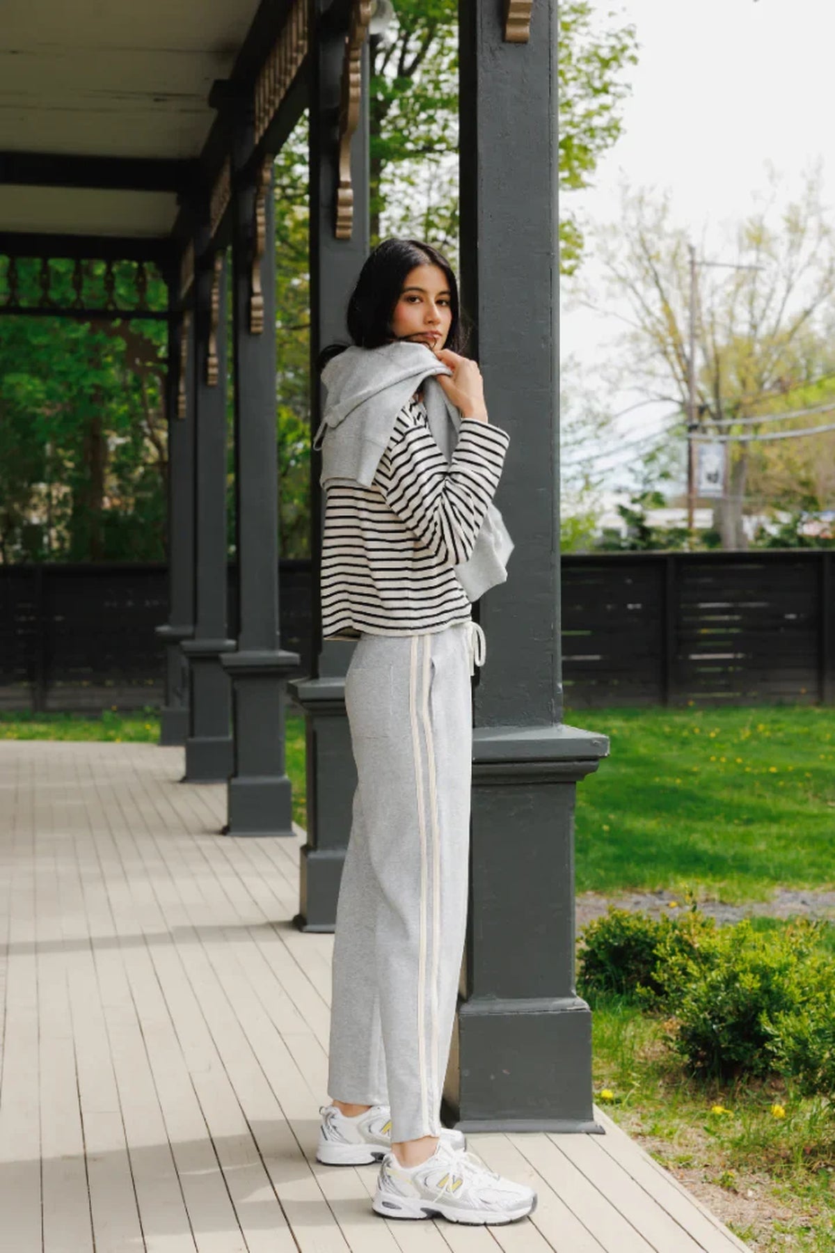 Perfectwhitetee Claud Travel Track Pant Heather Grey