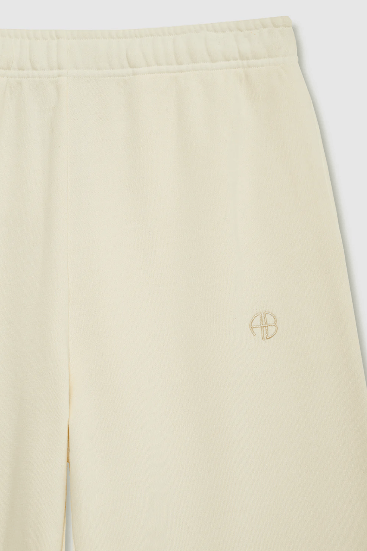 Anine Bing Kacey Sweatpant Monogram Cream