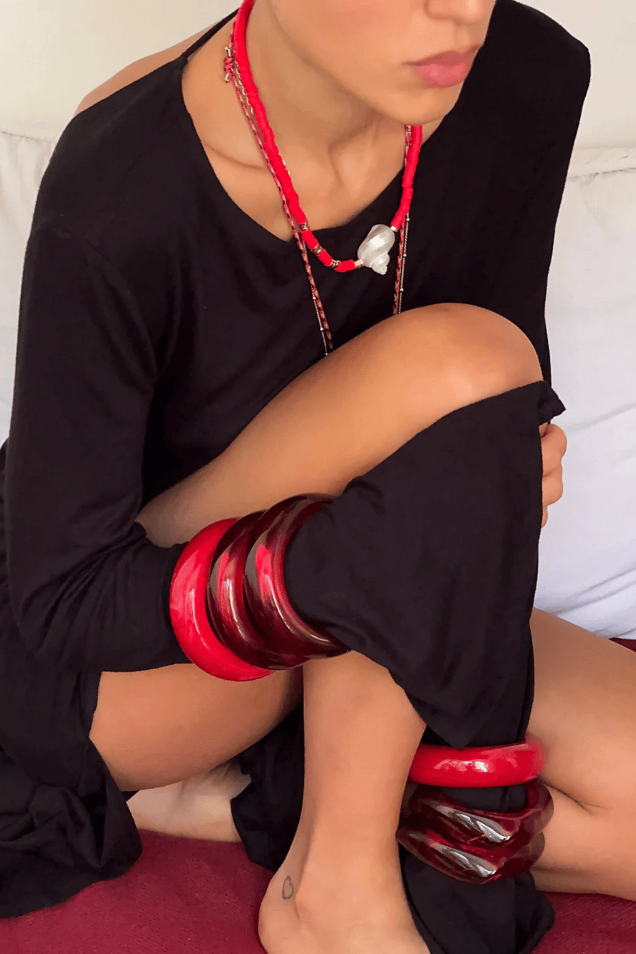 Formentera Red Bangle Set