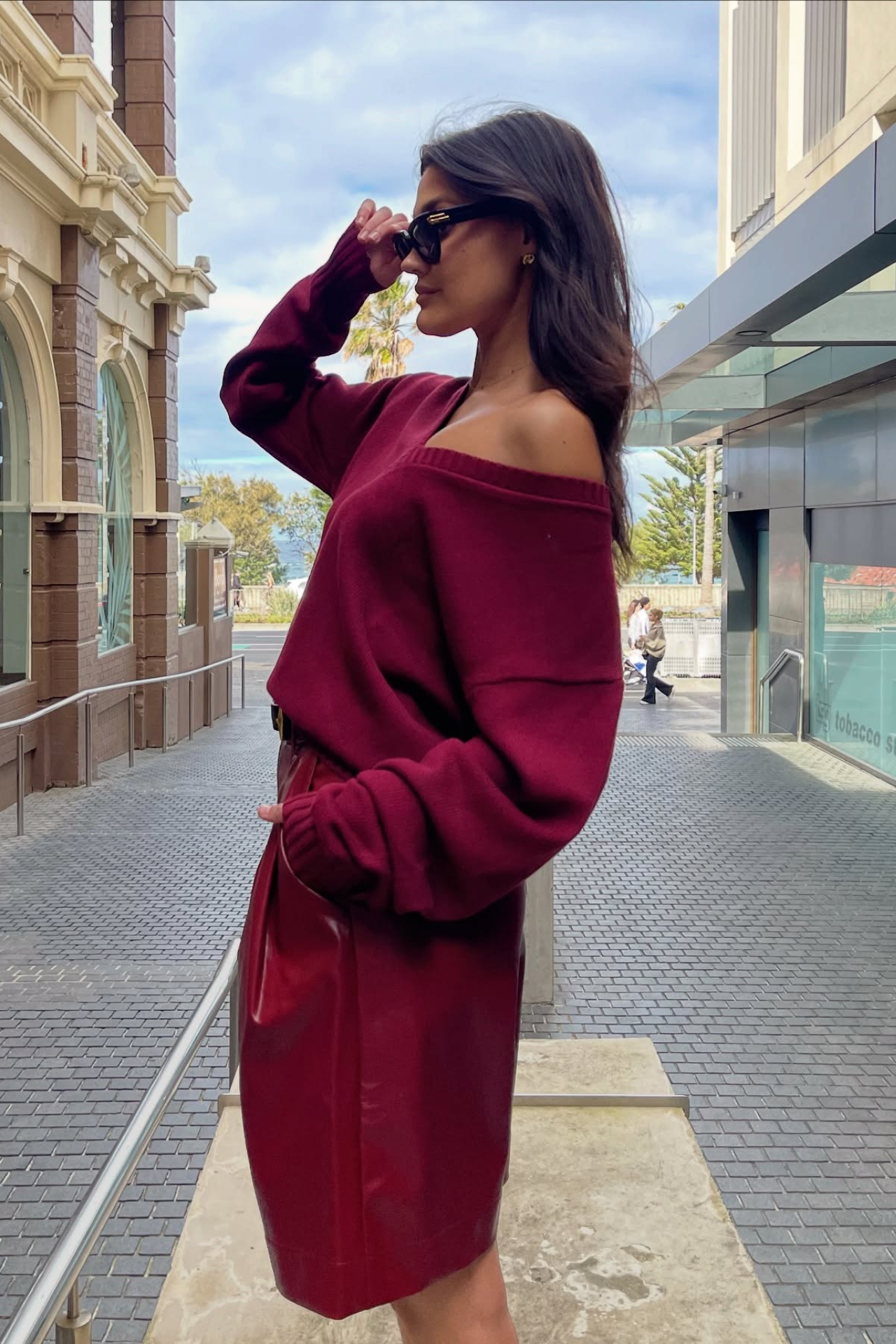 Kaia Shorts Burgundy