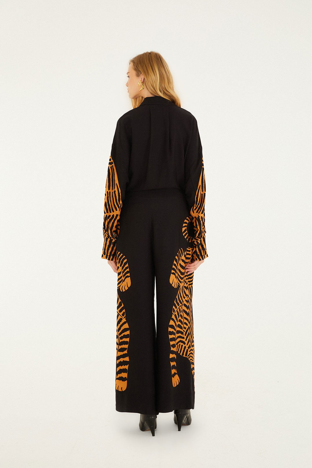 Farm Rio Black Tiger Pants