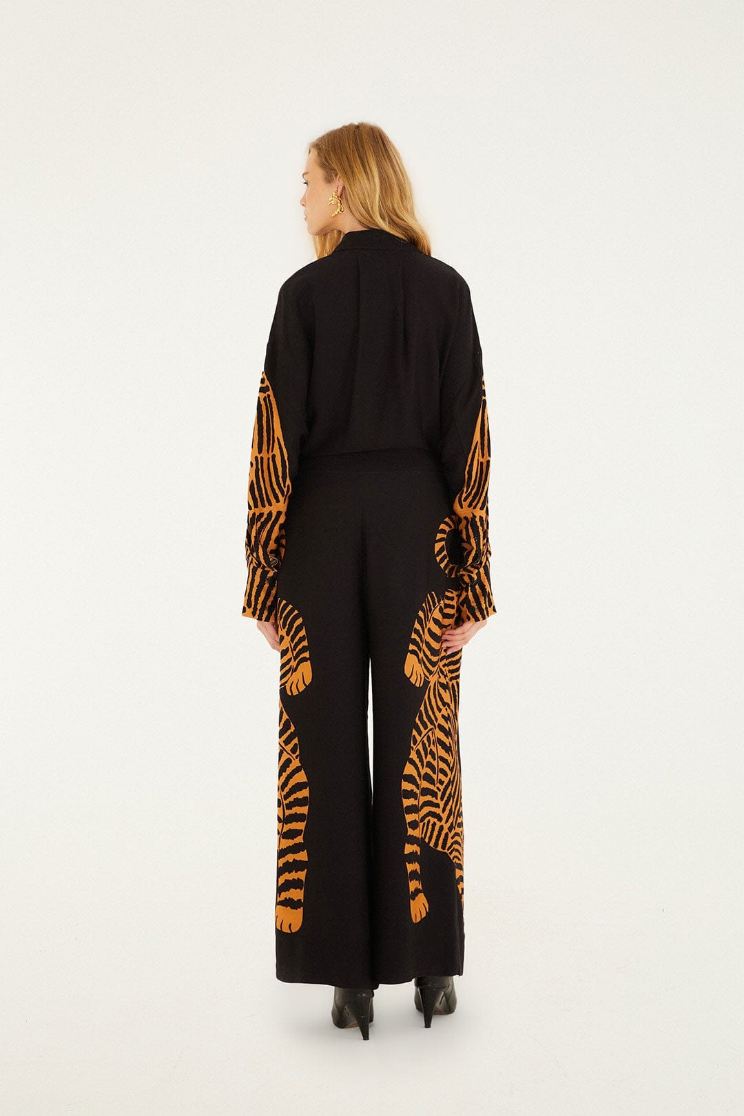 Farm Rio Black Tiger Pants