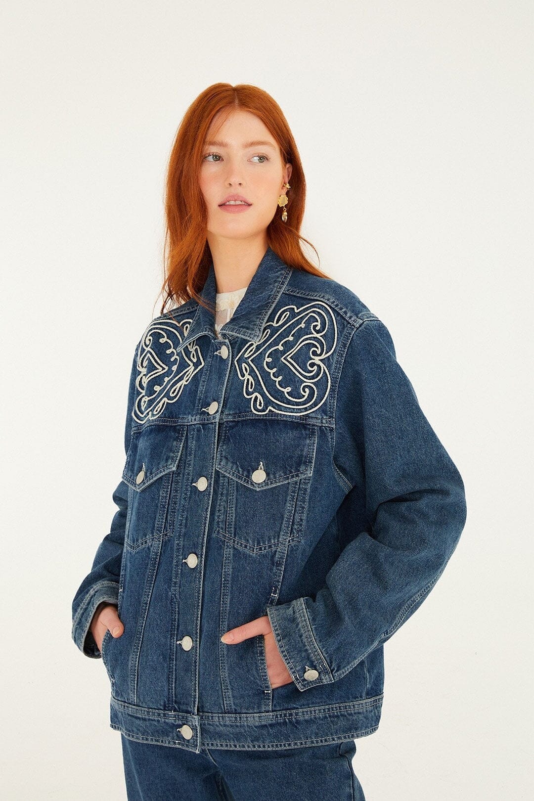 Farm Rio Basic Cornely Jacket Denim