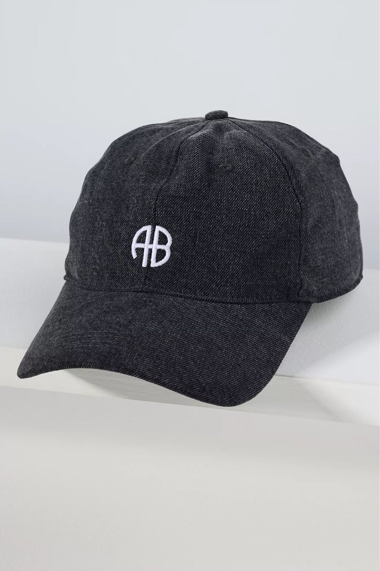 Anine Bing Jeremy Baseball Cap Washed Smoke Grey
