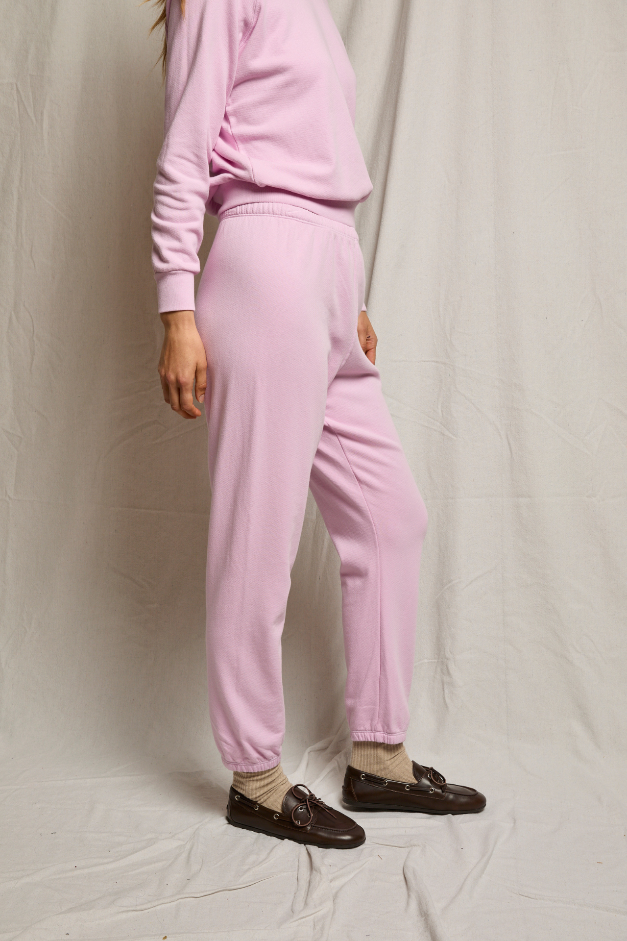 Perfectwhitetee Johnny French Terry Sweatpant Sugar Pink