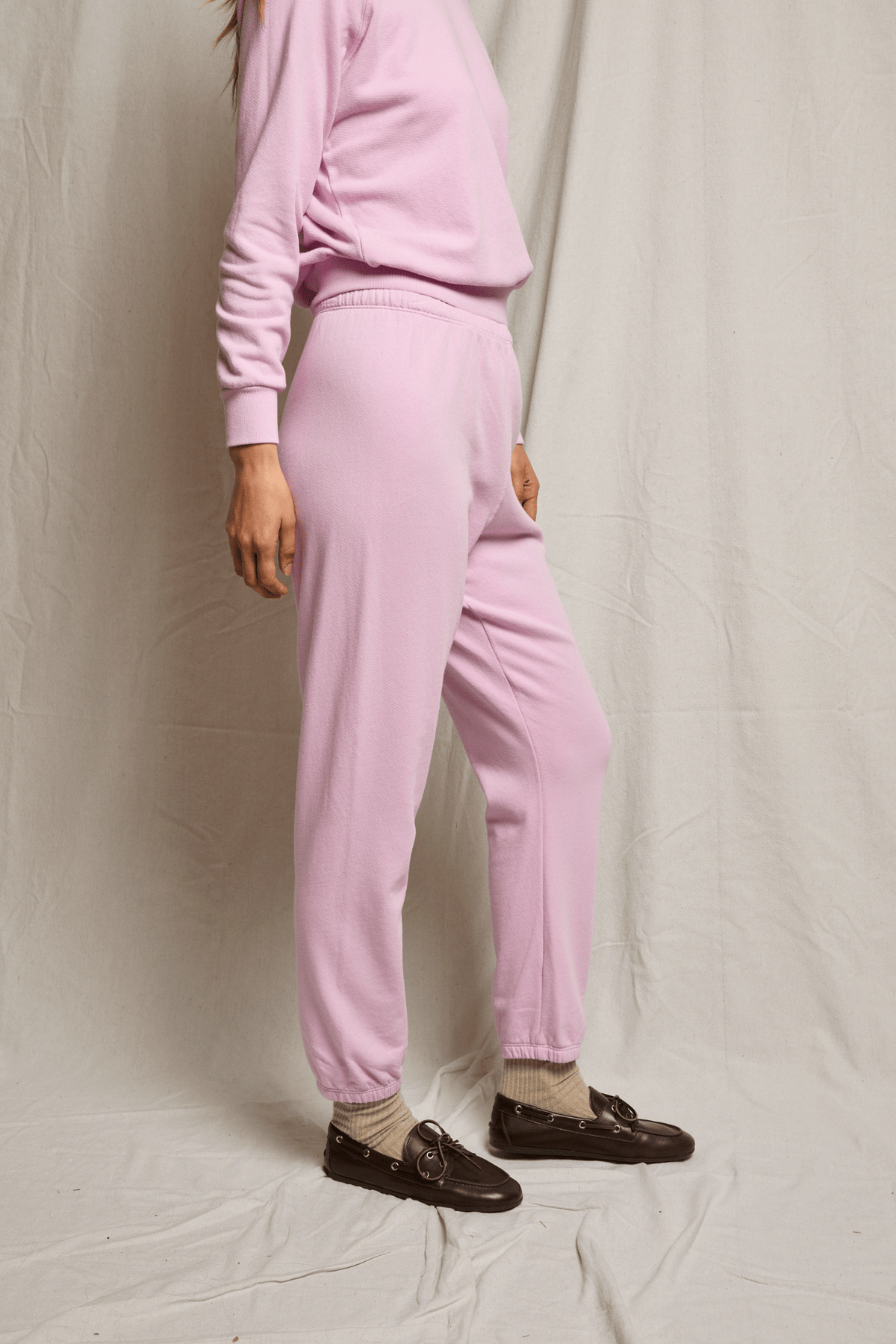Perfectwhitetee Johnny French Terry Sweatpant Sugar Pink