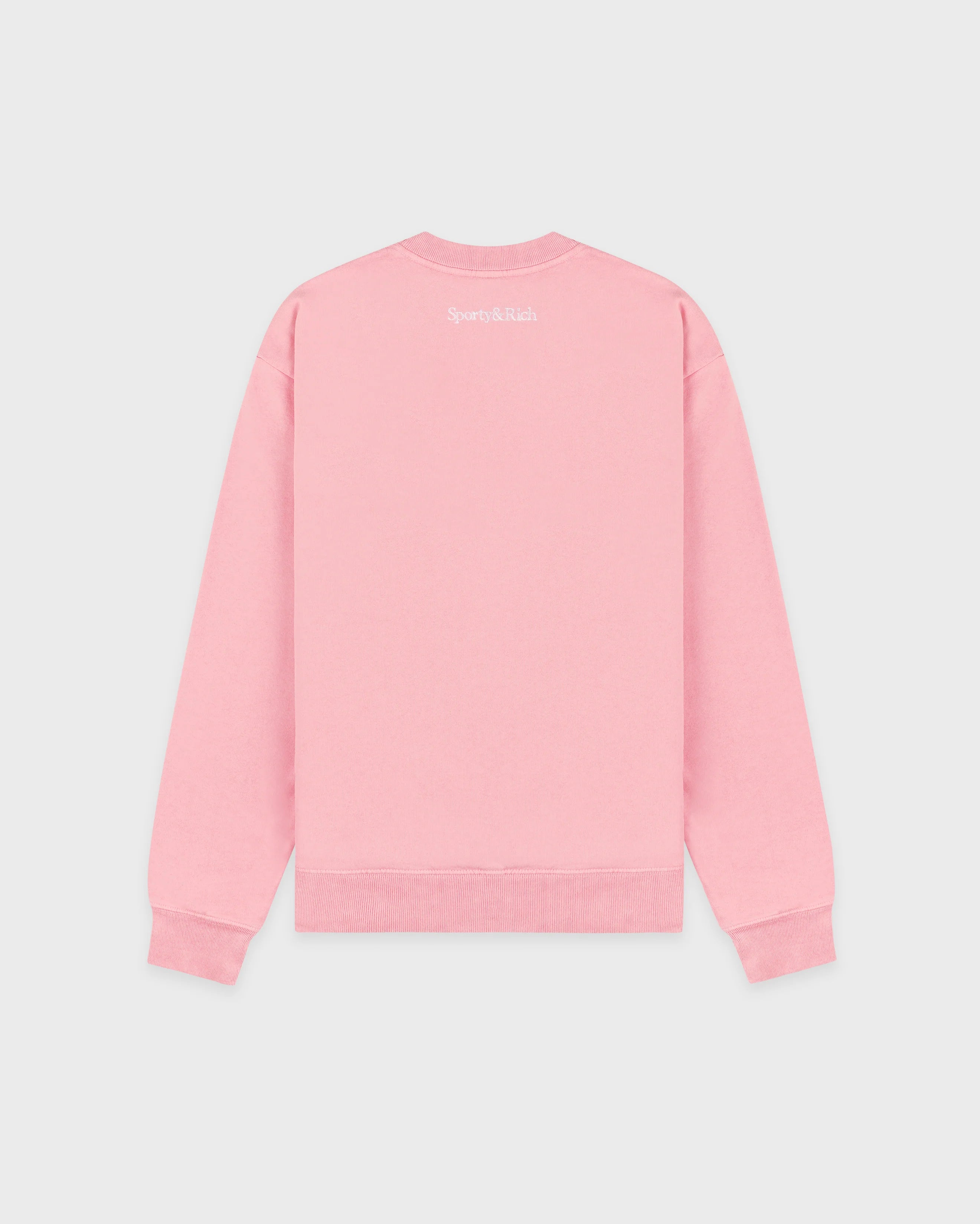 Sporty & Rich Yankees Krystal Crewneck Candy/White