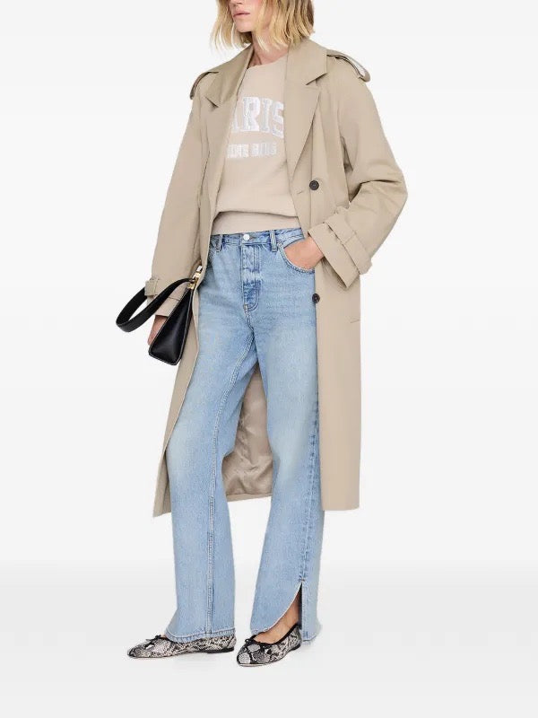 Harry Shrunken Sweatshirt Paris Beige