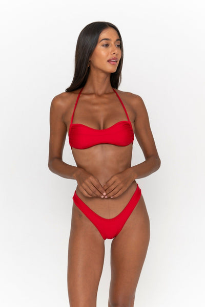 Fae Swim Maya Bikini Top Hibiscus