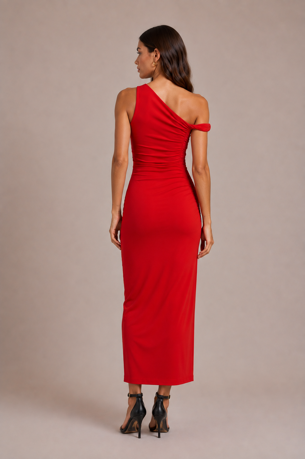 Chosen By Tuchuzy Chilli Twist Midi Dress