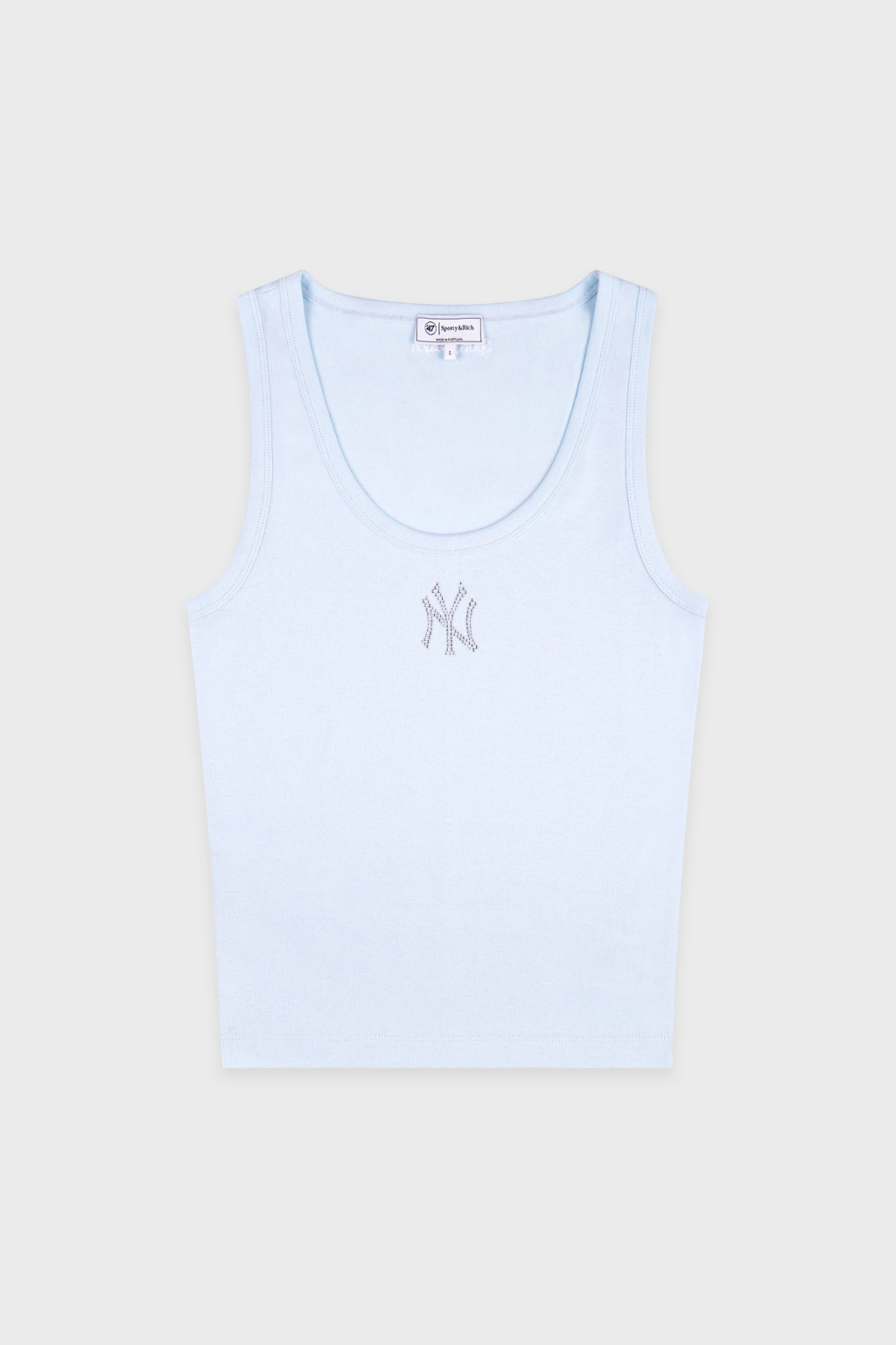 Sporty & Rich Yankees Krystal Cropped Tank Ciel