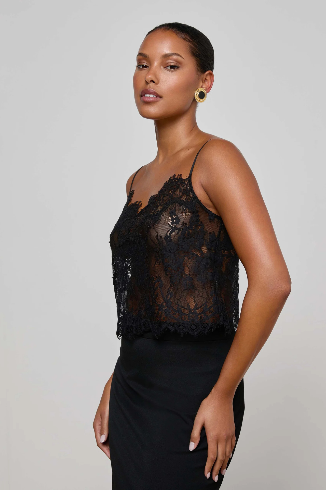 Caylee Lace Cami Black