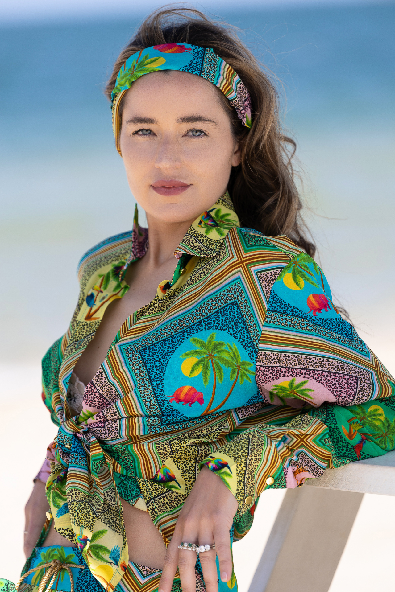 Xo Silk Crepe Shirt Safari