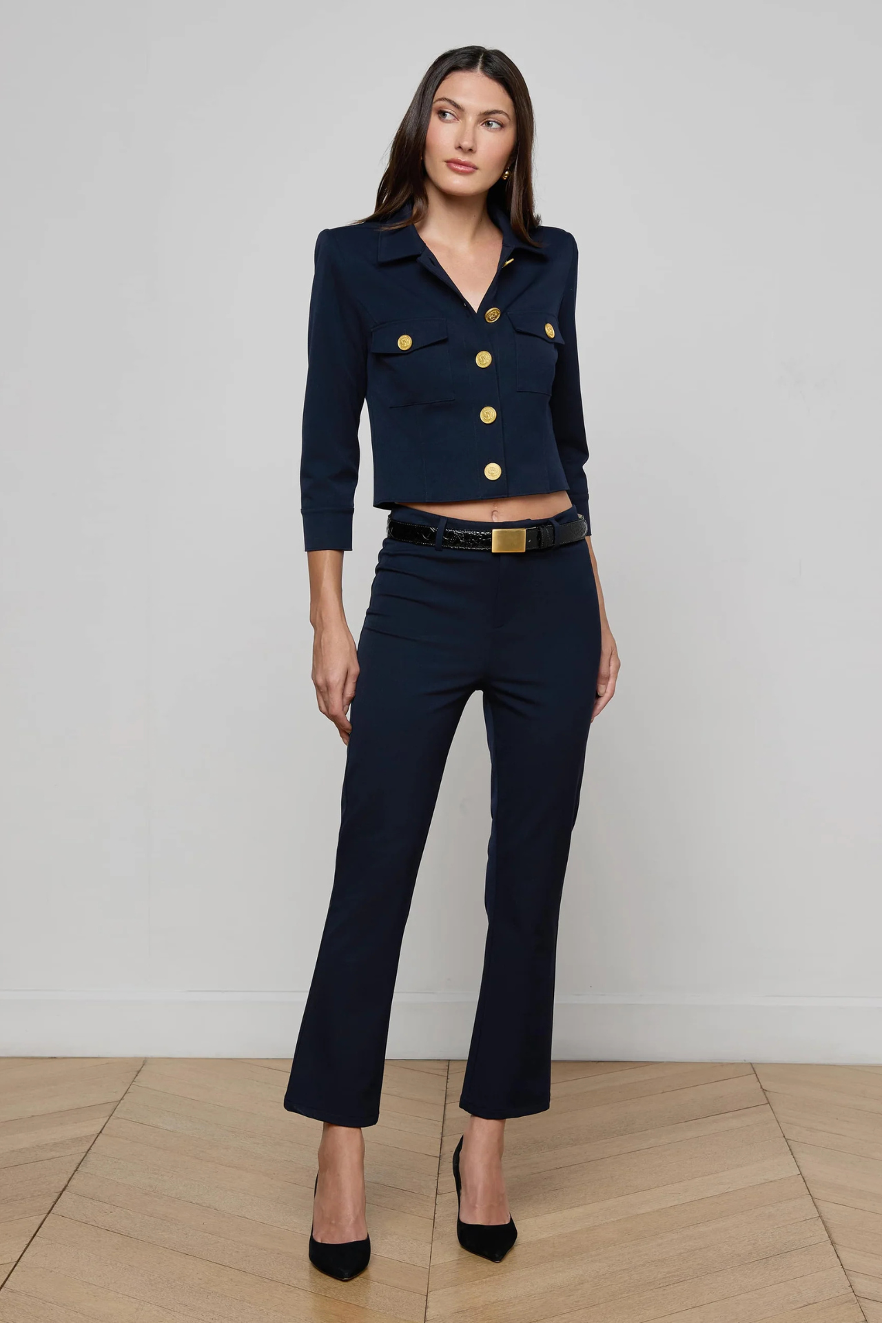 Kumi Cropped Jacket Midnight