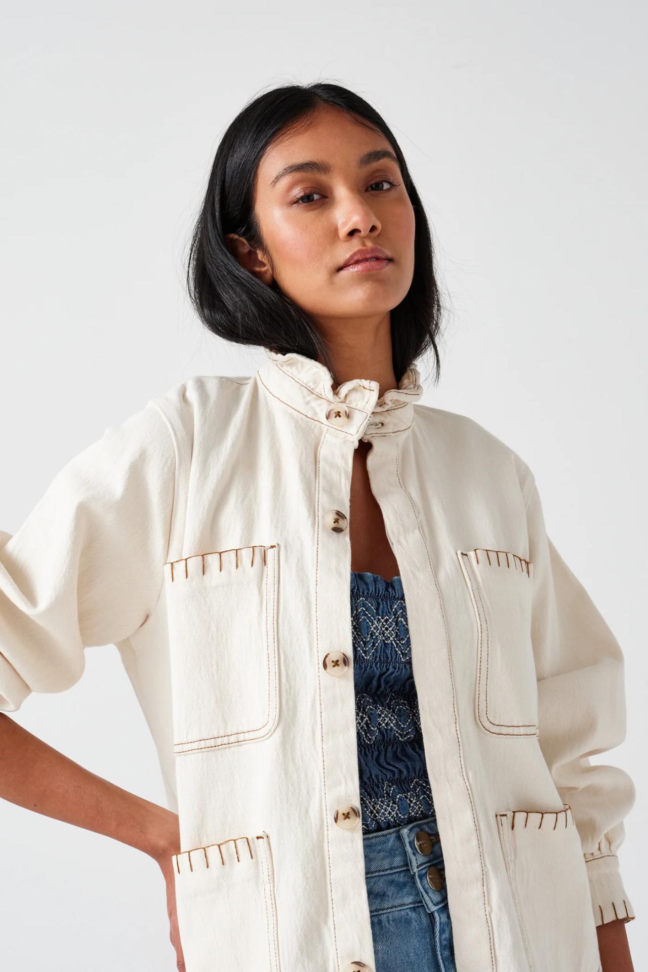 Seventy + Mochi Pablo Jacket In Ecru