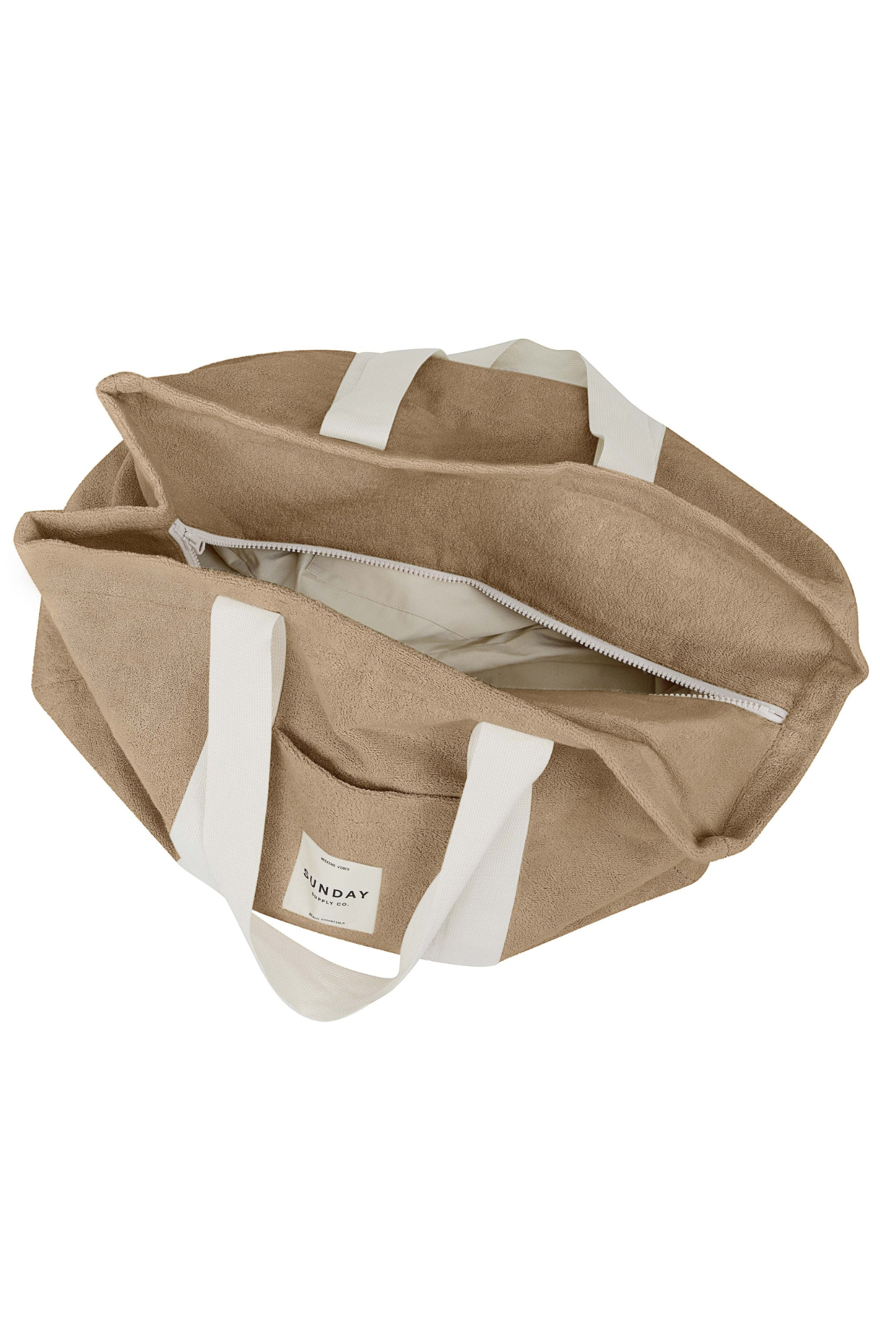 Towelling Beach Bag Husk