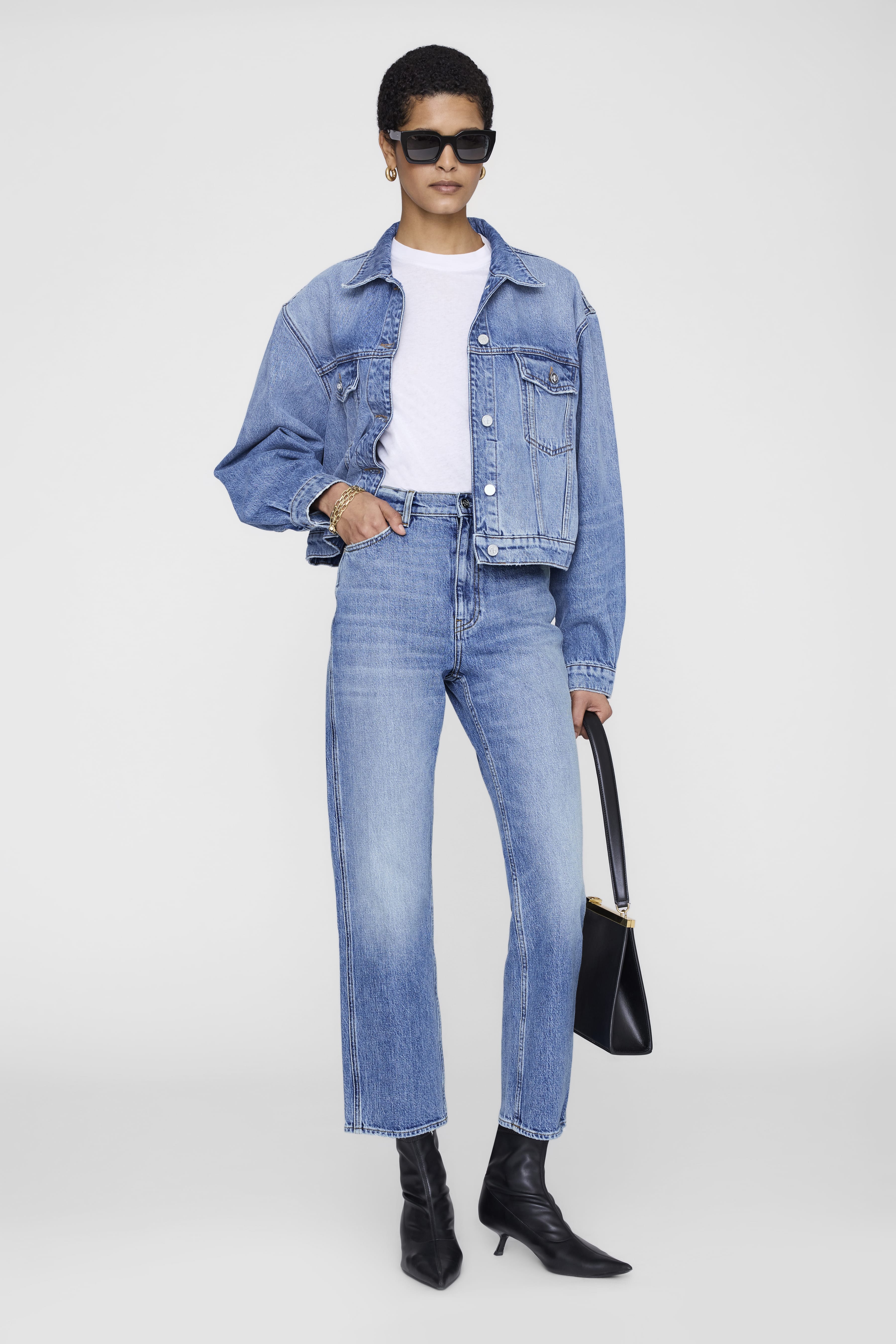 Anine Bing Jane Jean Cascade Blue