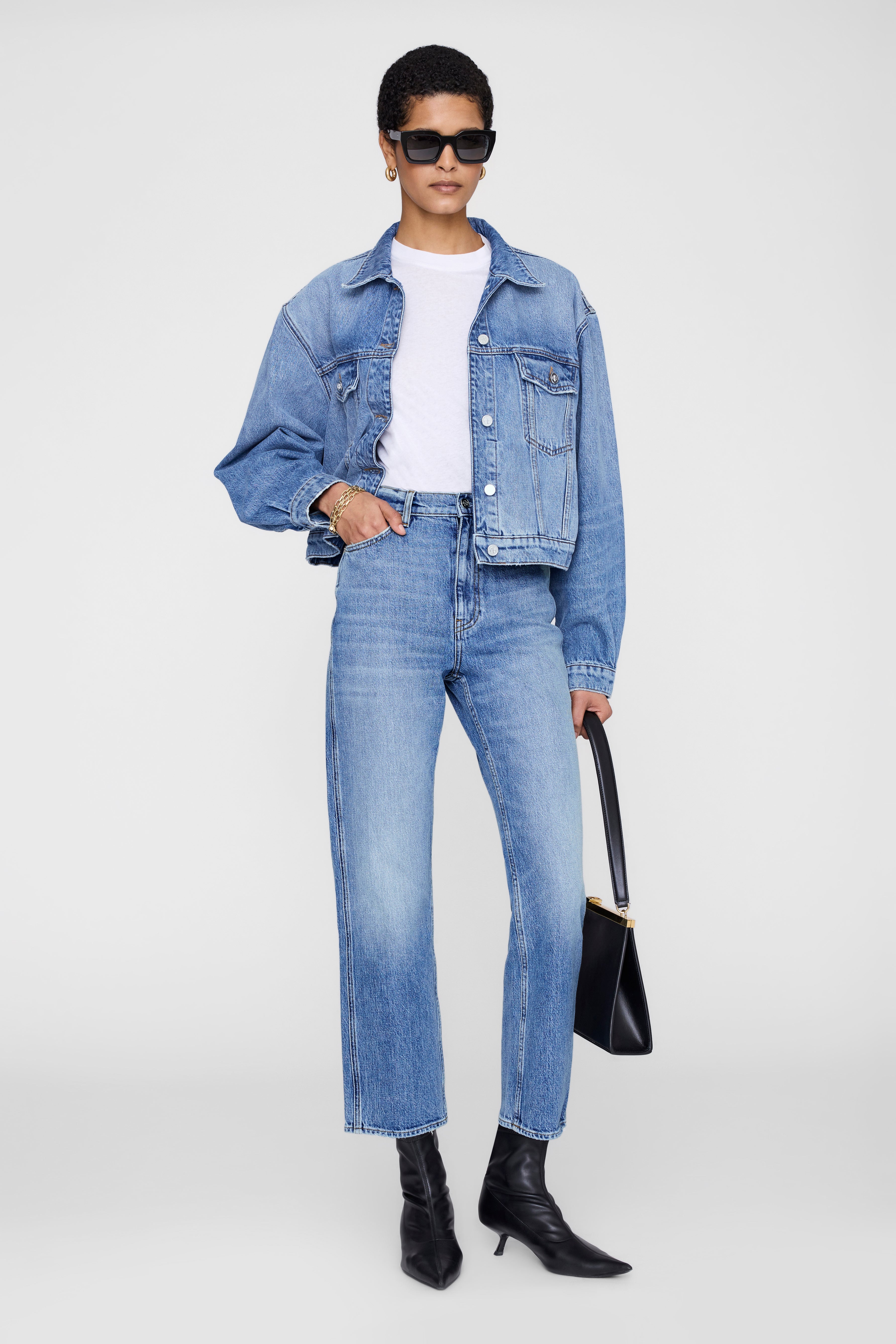 Anine Bing Jane Jean Cascade Blue