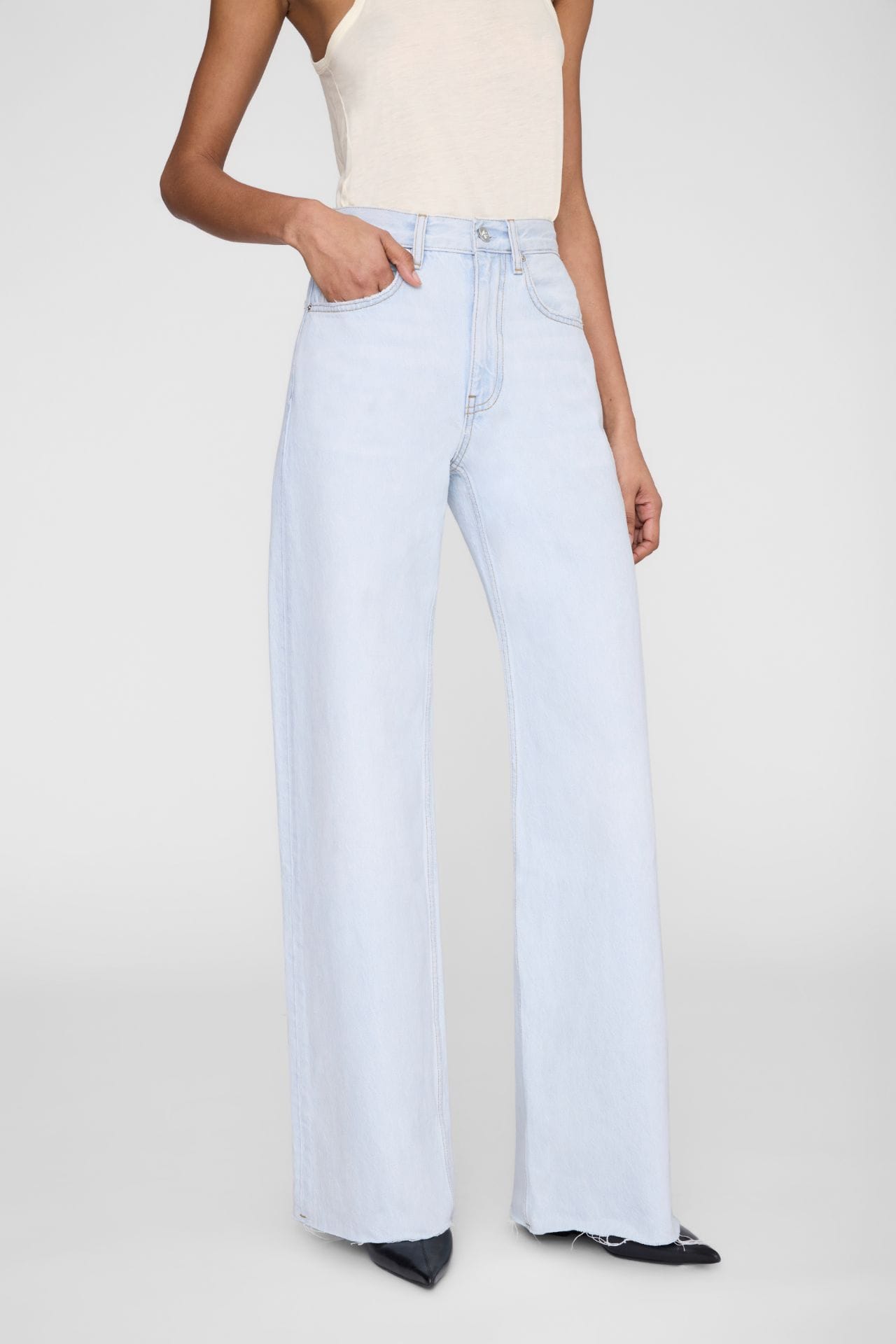 Anine Bing Lewis Jean Lucid Blue