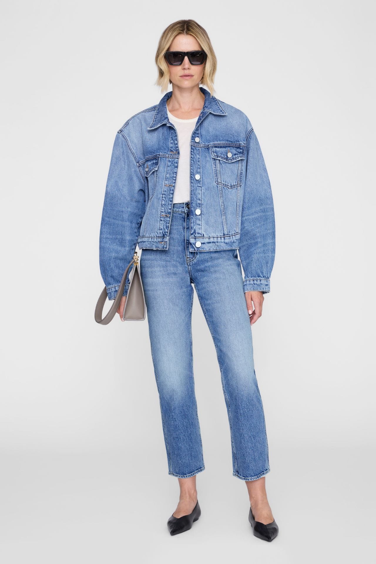 Anine Bing Quincy Jacket Cascade Blue