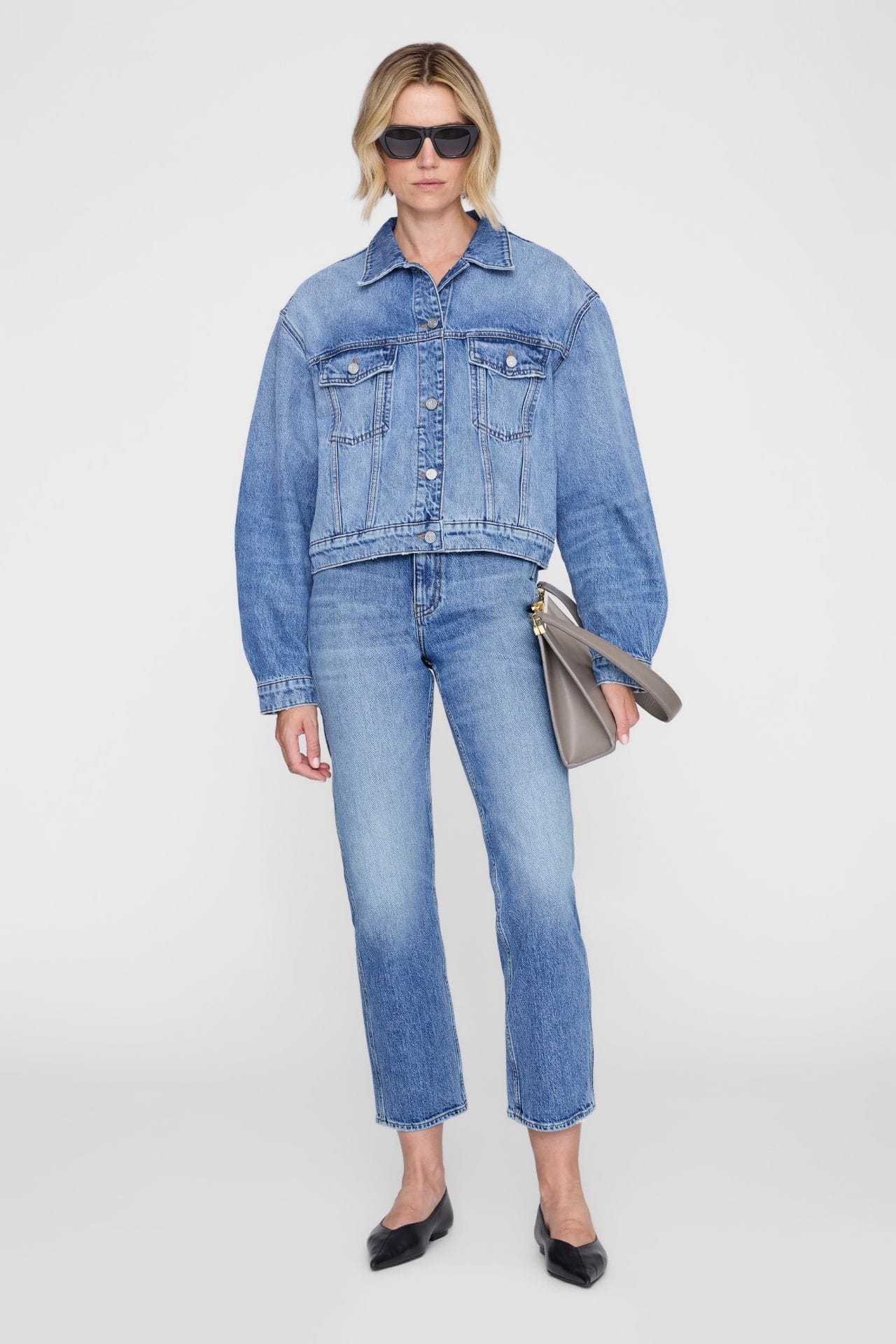 Anine Bing Quincy Jacket Cascade Blue