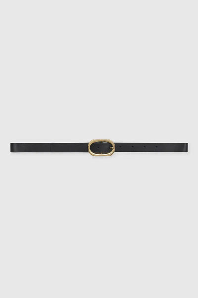 Anine Bing Signature Link Belt Black/Gold