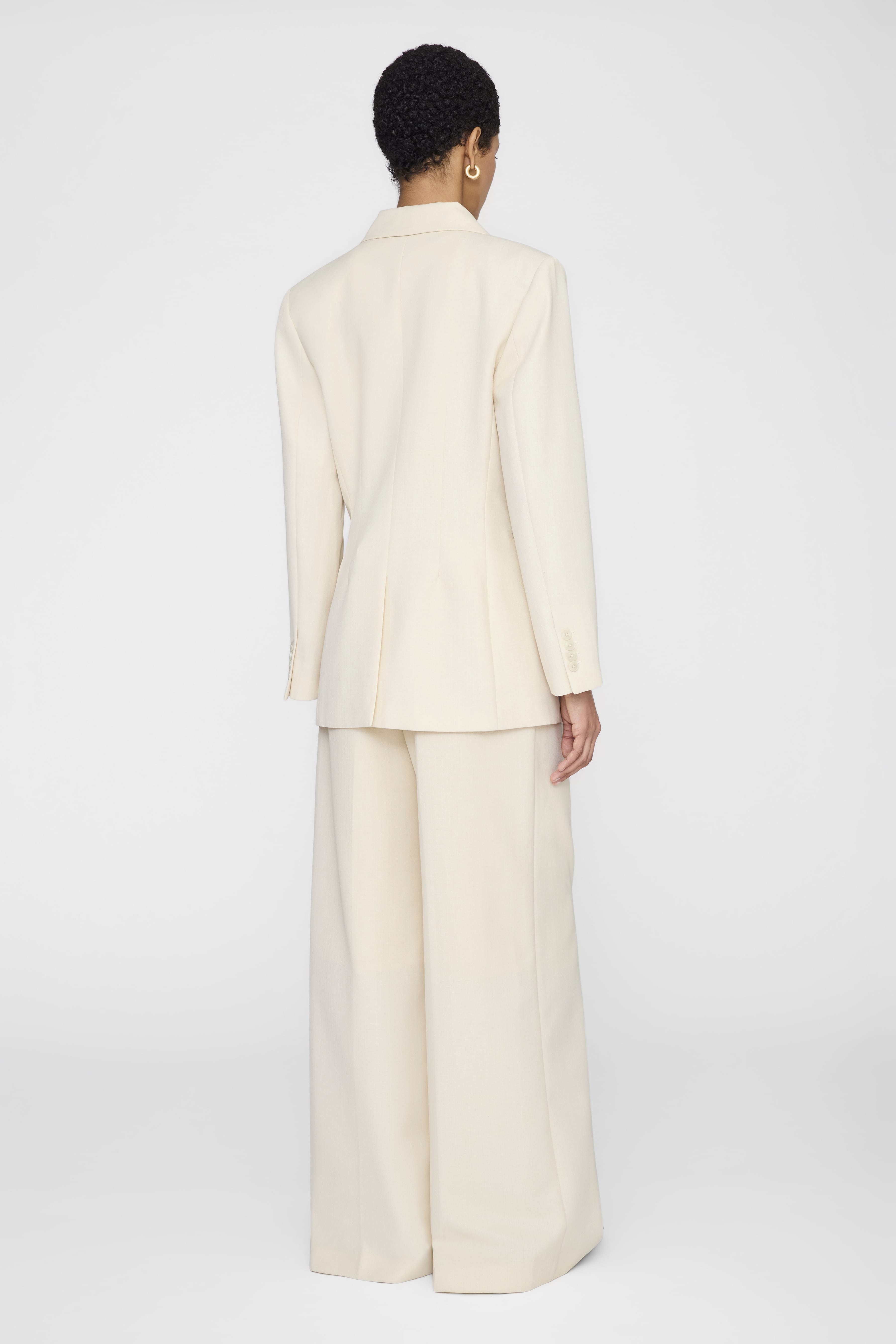 Anine Bing Tiphaine Blazer Ecru
