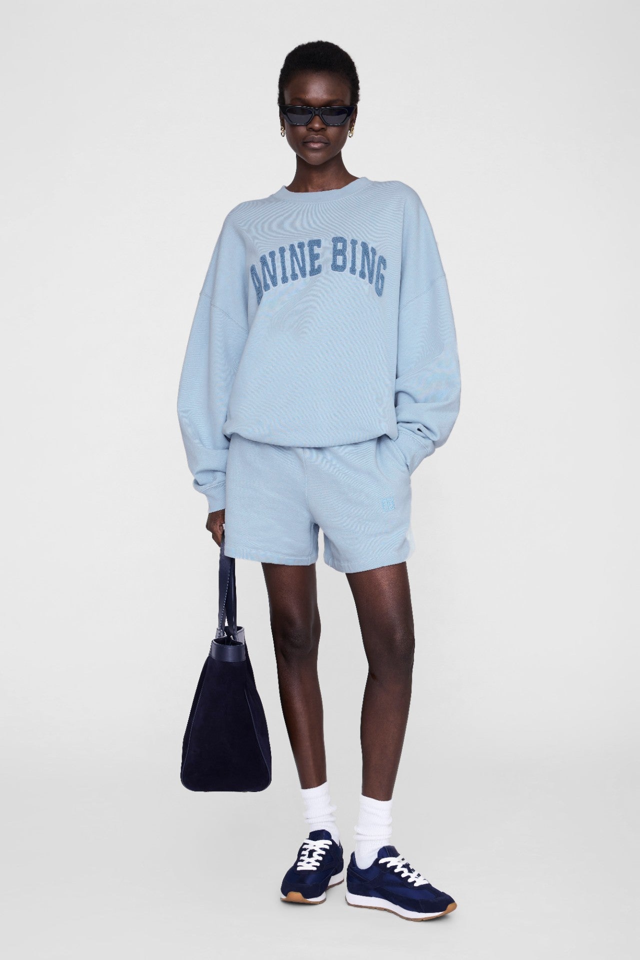 Kam Short Framed Monogram Pale Blue