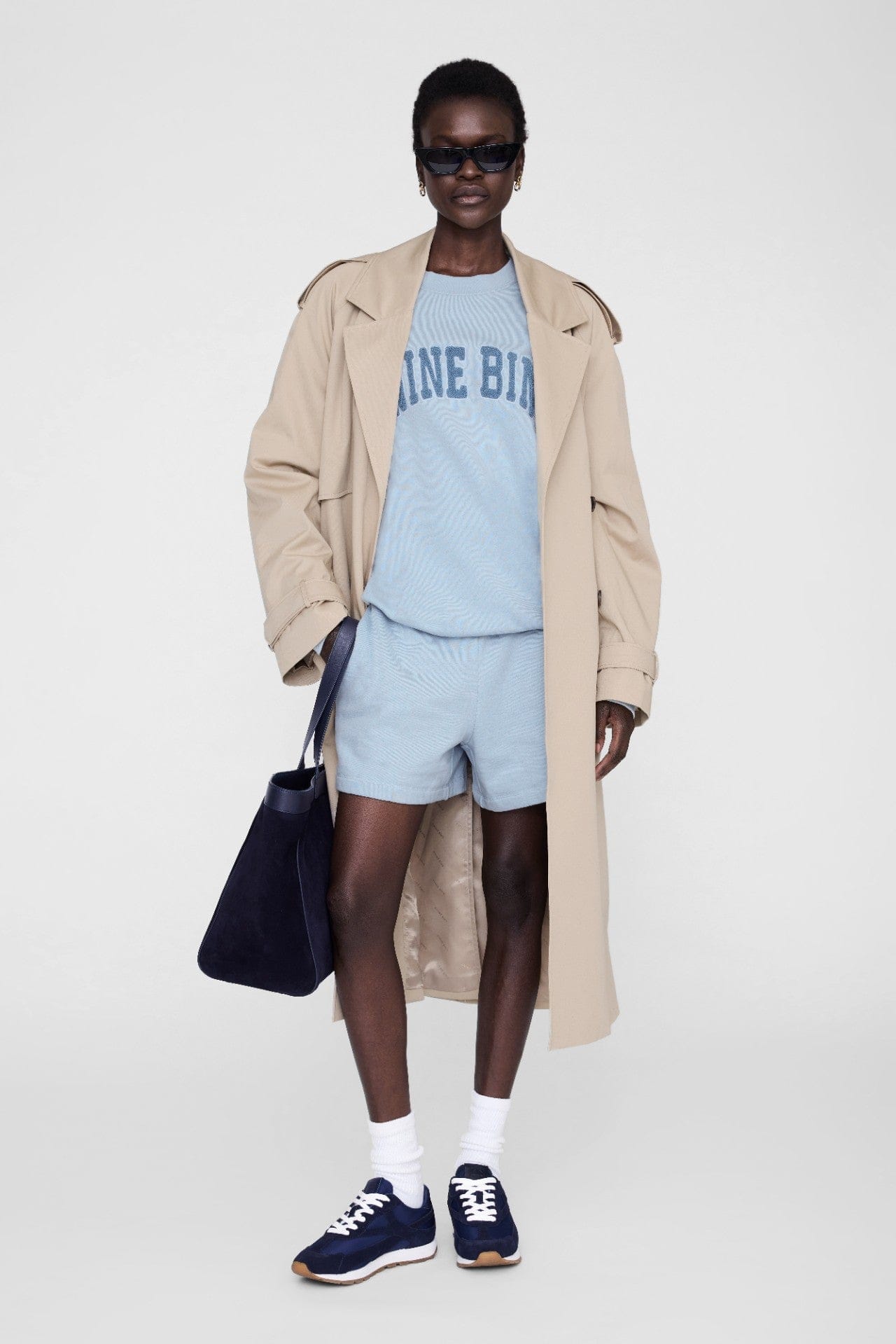 Kam Short Framed Monogram Pale Blue