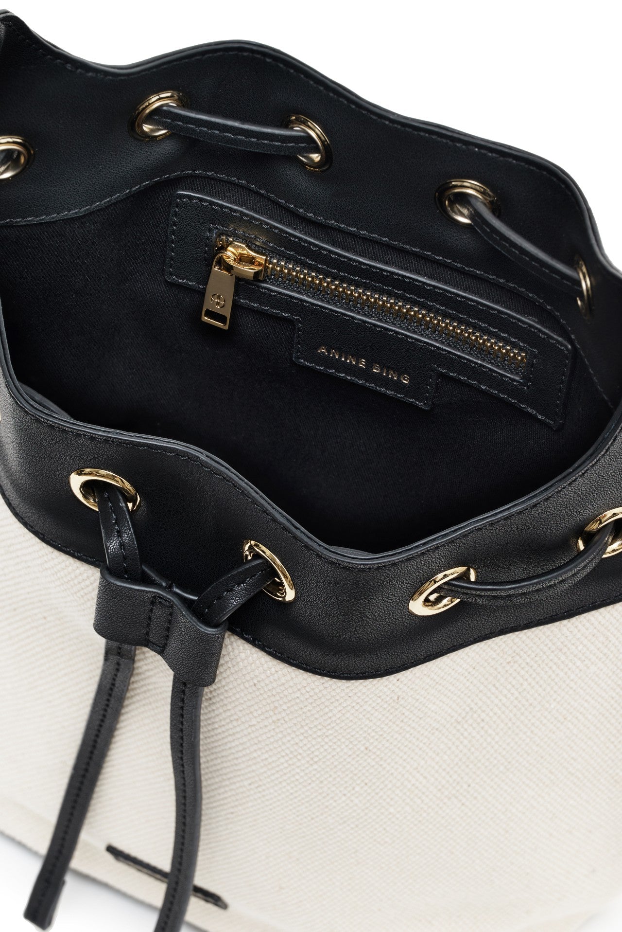 Mini Alana Bucket Bag Natural