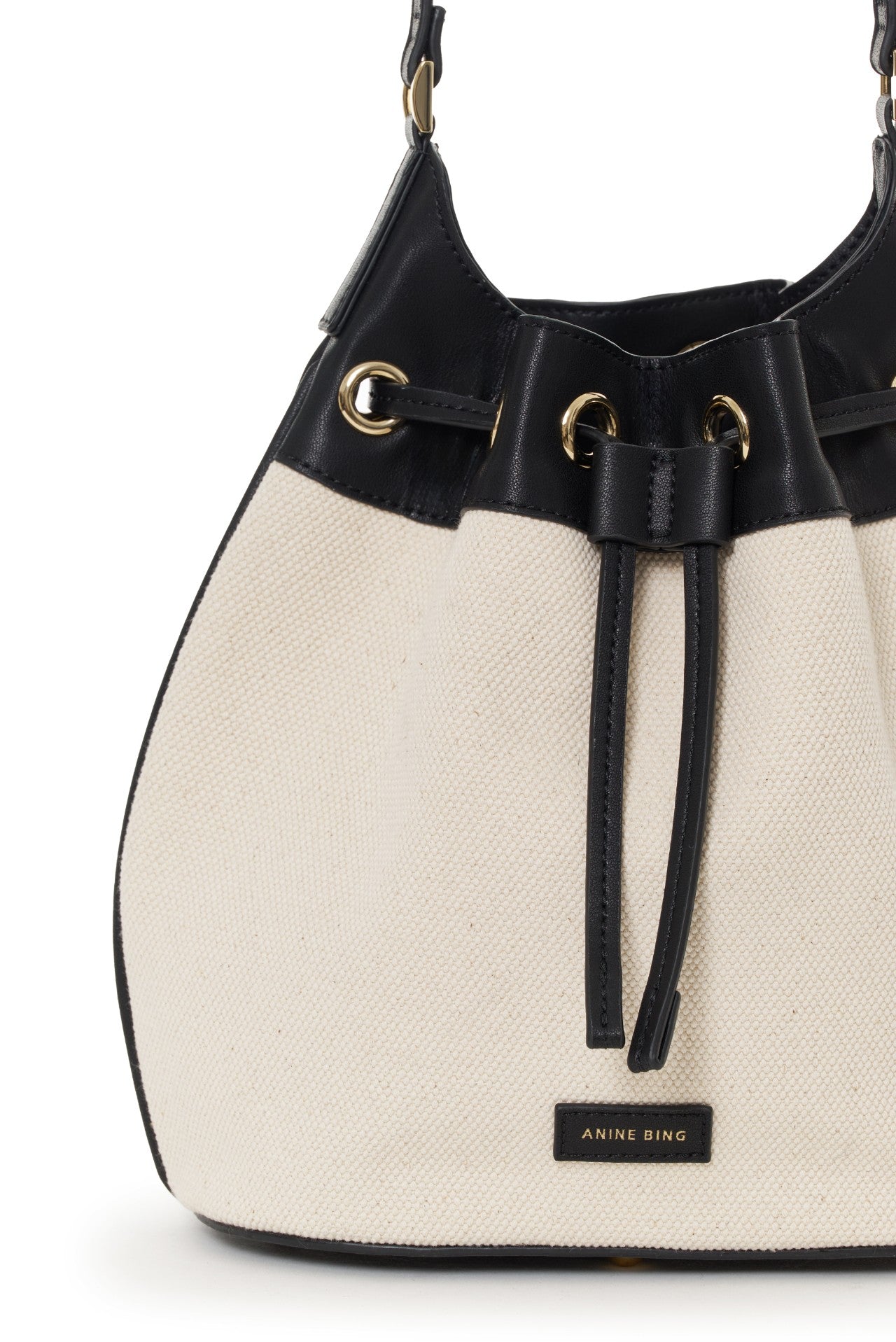 Mini Alana Bucket Bag Natural