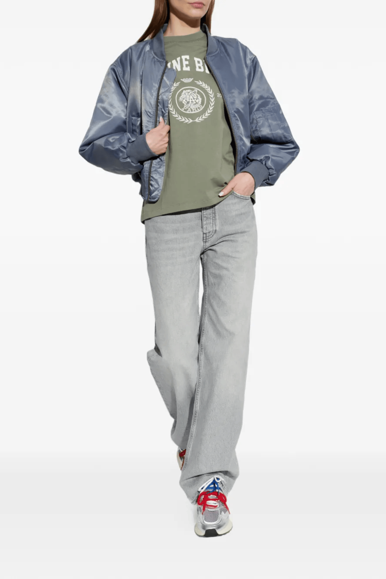 Anine Bing Jaylin Tee Collegiate Washed Sage