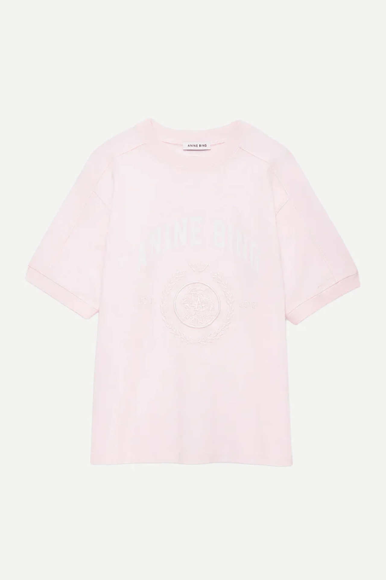 Anine Bing Jaylin Tee Collegiate Powder Pink