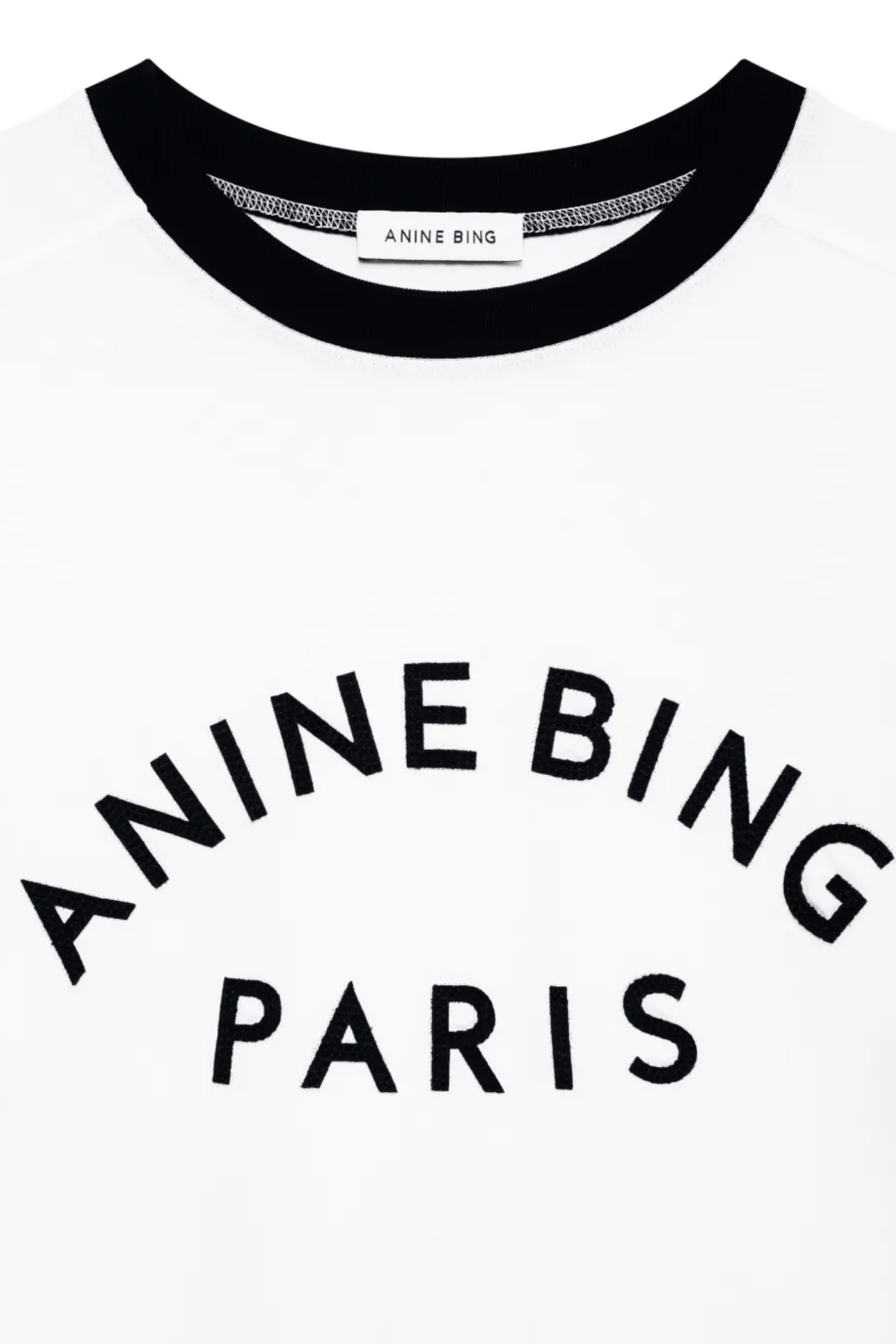 Anine Bing Jaylin Tee Paris Ivory