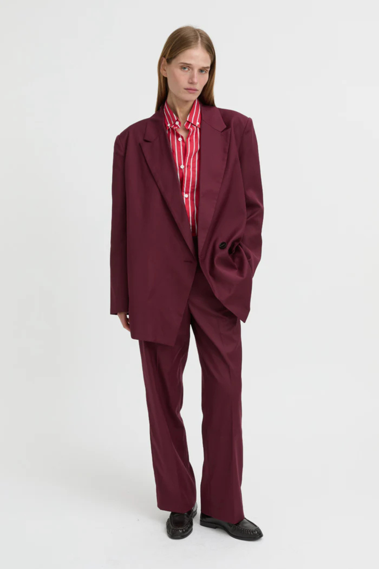 BLYTHE TROUSER BURGANDY