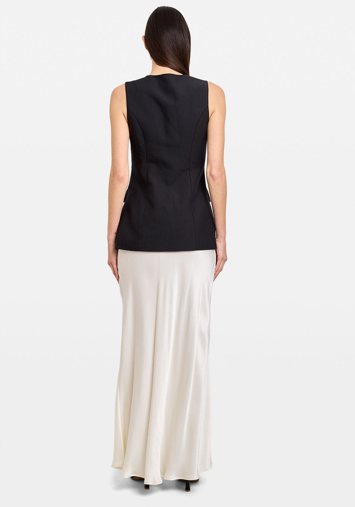 Classic Longline Vest Black