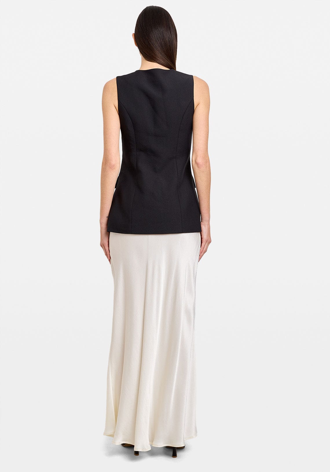 Classic Longline Vest Black