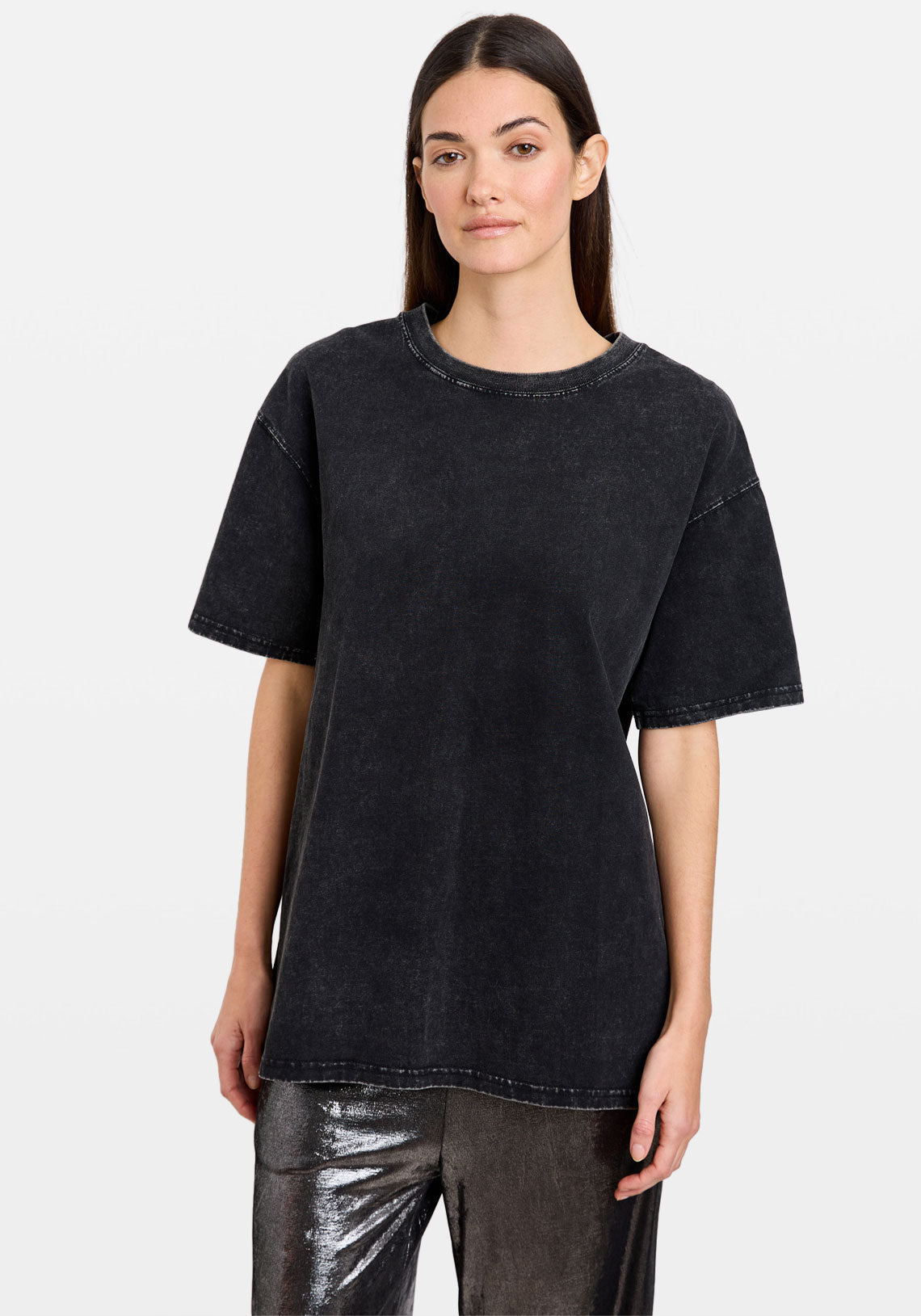 Washed Oversized Tee Black